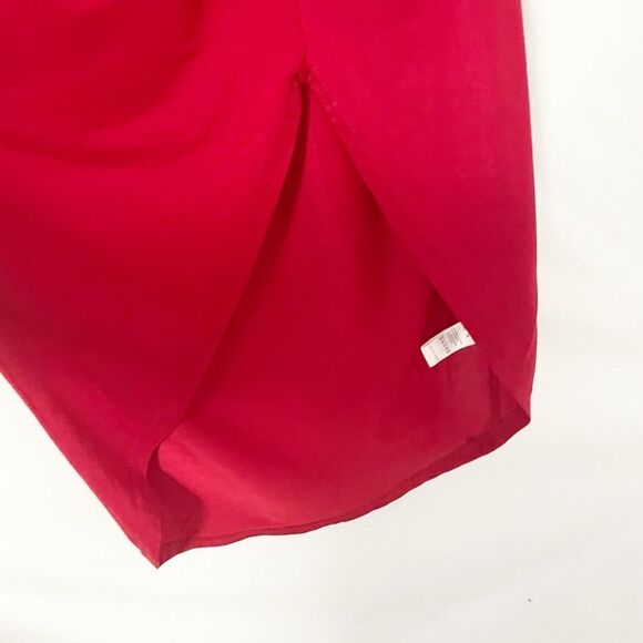 QED London Red Razorback Spaghetti Strap Dress Size 6 - Picture 3 of 8